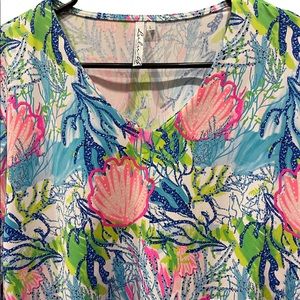 Lulu-B SEASHELL BEACH V NECK gently worn. Size L